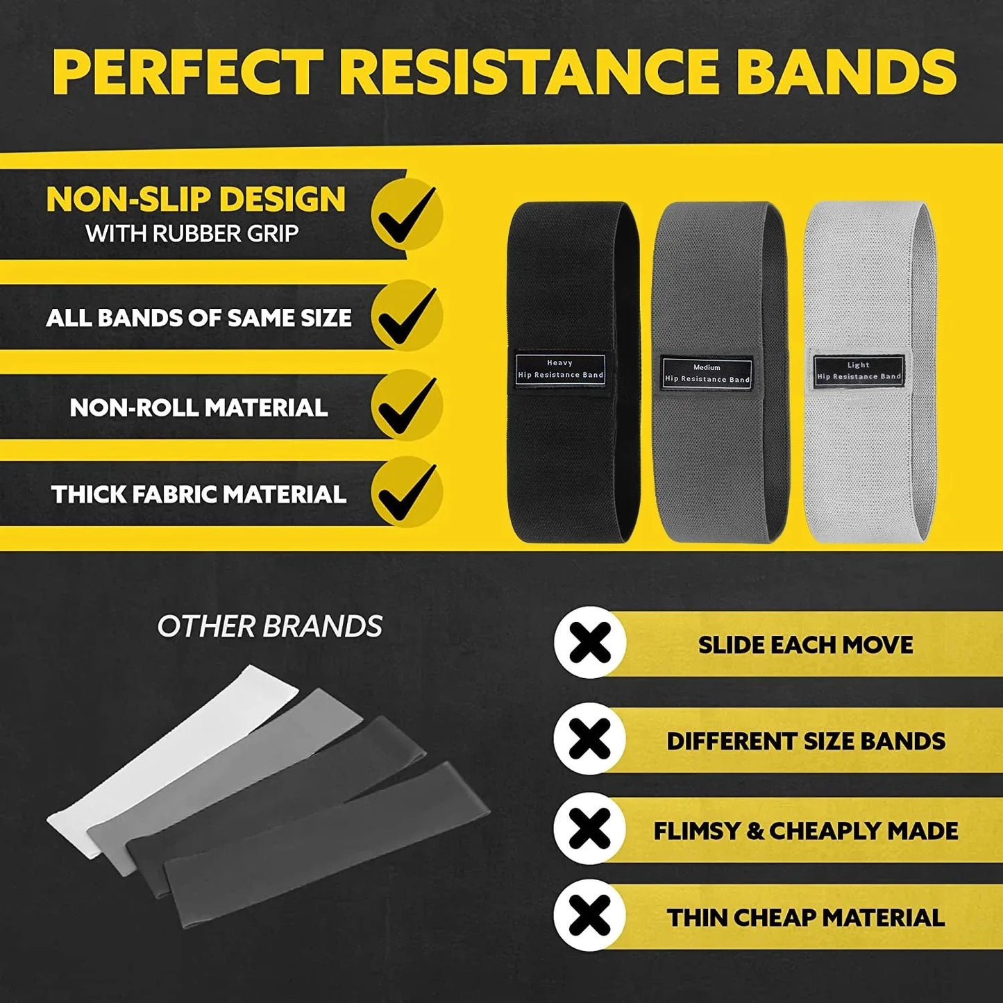 Elastic Fitness Bands for Workout