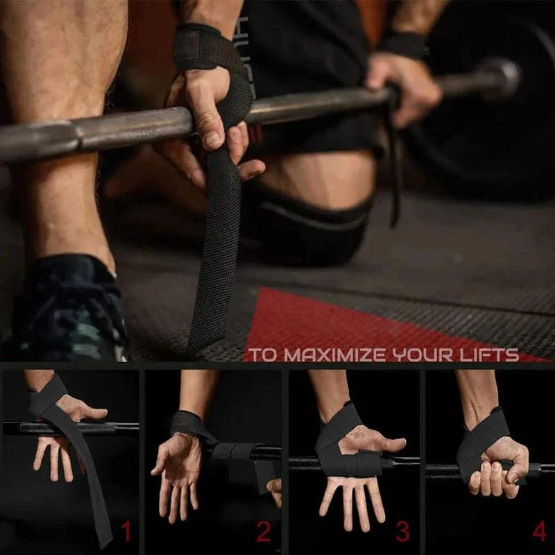 PowerGrip Wrist Straps for Lifting